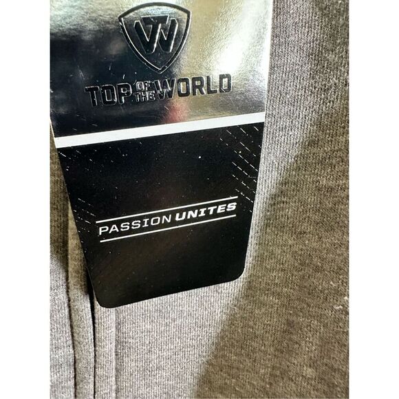 Pennsylvania State Gray Sewn In Logo Zip Ip Hoodie Sweatshirt Size Large New - Picture 5 of 7